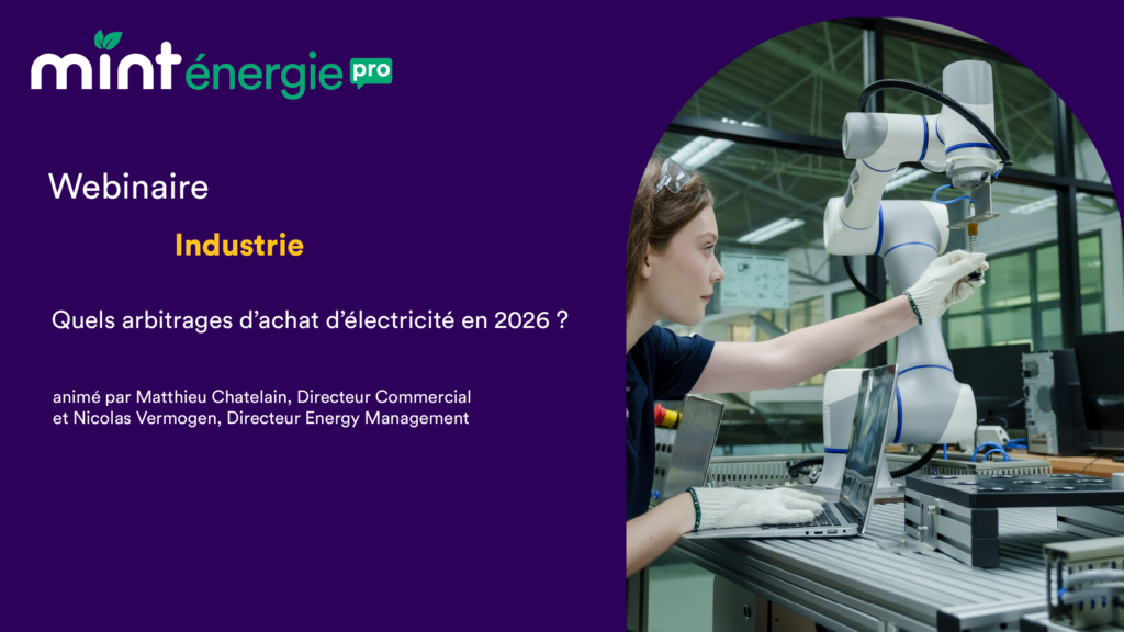 Webinaire : Industrie : quels arbitrages d’achat d’électricité en 2026 ?